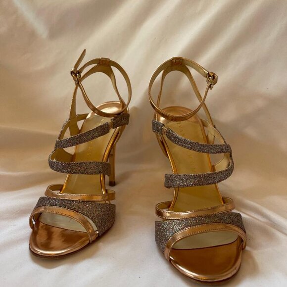 Ivanka Trump rose gold sparkle heels/Size 6 - Picture 3 of 8